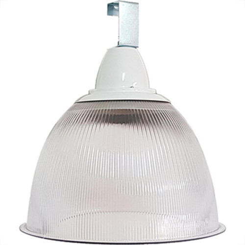 Luminaria Prismatica Bezelux 22'' Com Gancho Branco E27 Bzg22Br2