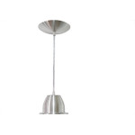 Luminaria Prismatica Bezelux 16'' Com Pendente Escovado Reforcado E27 Bzsf16Ec2