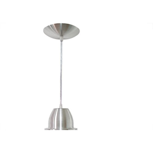 Luminaria Prismatica Bezelux 16'' Com Pendente Escovado Reforcado E27 Bzsf16Ec2