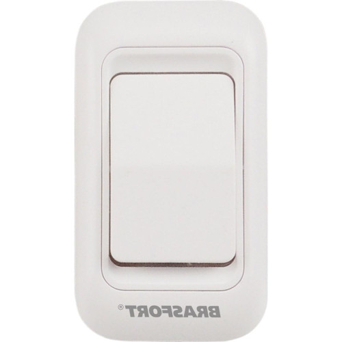 Botao P/Campainha Brasfort S/Fio Pilha Branco 7892