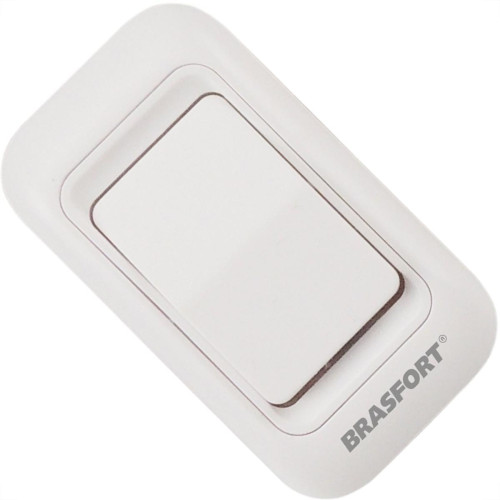 Botao P/Campainha Brasfort S/Fio Pilha Branco 7892