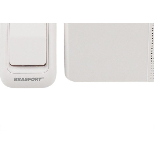 Campainha Sem Fio Brasfort Pilha/Pilha 52 Tooues Branca 7890