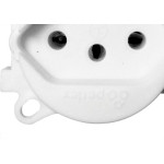 Tomada Piso Perlex 2 Polos +Terra 10A Branca 5711Br