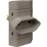 Pino 3 Saidas 2 Polos Perlex ''T'' Cinza 245Czc/10 - Kit C/10 