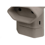 Pino 3 Saidas 2 Polos Perlex ''T'' Cinza 245Czc/10 - Kit C/10 