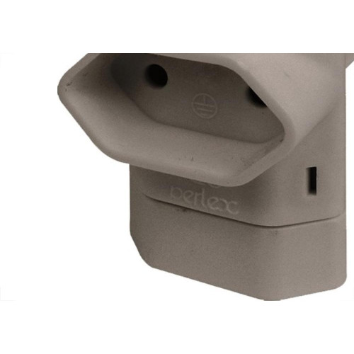 Pino 3 Saidas 2 Polos Perlex ''T'' Cinza 245Czc/10 - Kit C/10 