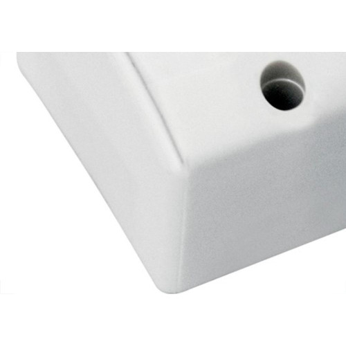 Tomada Externa Perlex 2 Polos +Terra 10A Retangular Branca 711Brc/10 - Kit C/10 