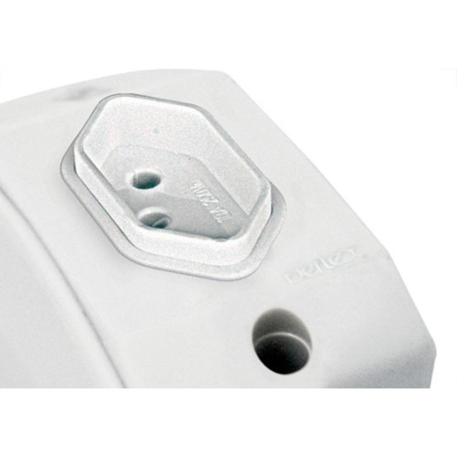 Tomada Externa Perlex 2 Polos +Terra 10A Retangular Branca 711Brc/10 - Kit C/10 