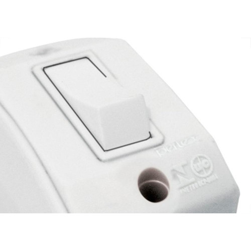 Interruptor Externo Perlex Retangular 1 Simples Branco 170Brc/10 - Kit C/10 