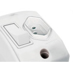 Interruptor Externo Perlex Retangular Branco 1 Simples+Tomada 10A 170/11Brc/10 - Kit C/10 