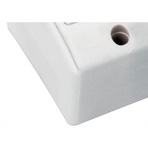 Interruptor Externo Perlex Retangular Branco 1 Simples+Tomada 20A 170/15Brc/10 - Kit C/10 
