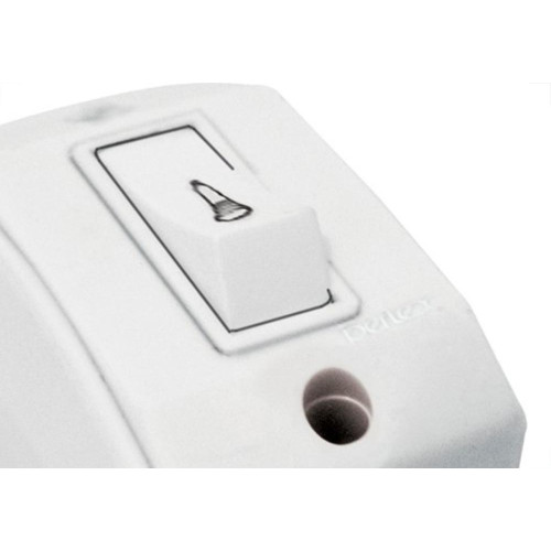 Interruptor Externo Perlex Retangular 1 Campainha Branca 175Brc/10 - Kit C/10 