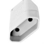Pino Femea 2 Polos Perlex Reforcado Branco 1042Brc/10 - Kit C/10 