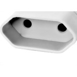 Pino Femea 2 Polos Perlex Reforcado Branco 1042Brc/10 - Kit C/10 