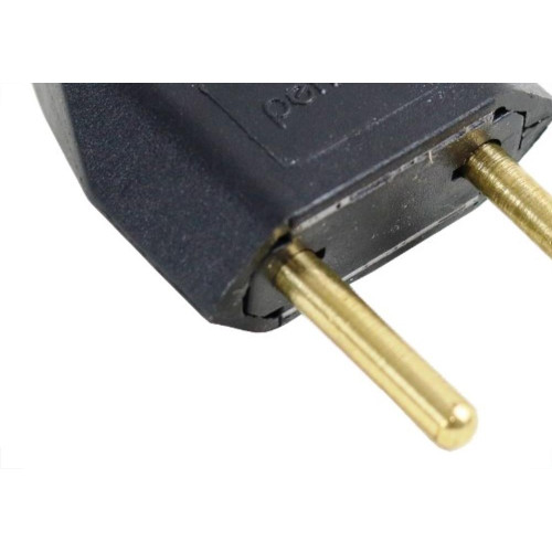 Pino Macho 2 Polos Perlex Macico 10A Preto 1041Prc/10 - Kit C/10 