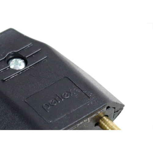 Pino Macho 2 Polos Perlex Macico 10A Preto 1041Prc/10 - Kit C/10 