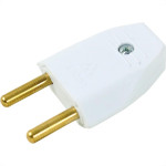 Pino Macho 2 Polos Perlex Macico 20A Branco 1046Brc/10 - Kit C/10 