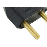 Pino Macho 2 Polos Perlex Macico 20A Preto 1046Prc/10 - Kit C/10 