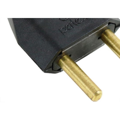 Pino Macho 2 Polos Perlex Macico 20A Preto 1046Prc/10 - Kit C/10 