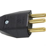 Pino Macho 2 Polos+Terra Perlex 10A Preto 1043Prc/10 - Kit C/10 