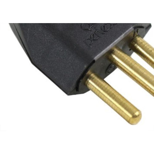 Pino Macho 2 Polos+Terra Perlex 10A Preto 1043Prc/10 - Kit C/10 