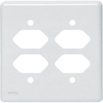 Placa Perlex Branca 4X4 (4 Tomadas) 23Pl22T 23Pl22T