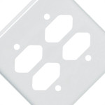 Placa Perlex Branca 4X4 (4 Tomadas) 23Pl22T 23Pl22T