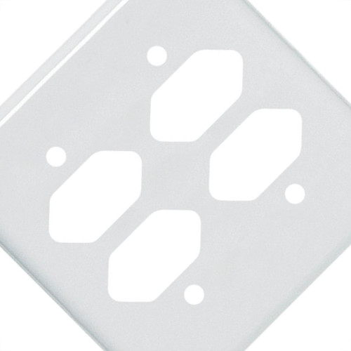 Placa Perlex Branca 4X4 (4 Tomadas) 23Pl22T 23Pl22T