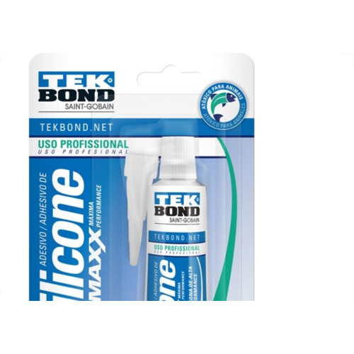 Cola Silicone Tekbond Max 50G Aquario Sem Fungicida 