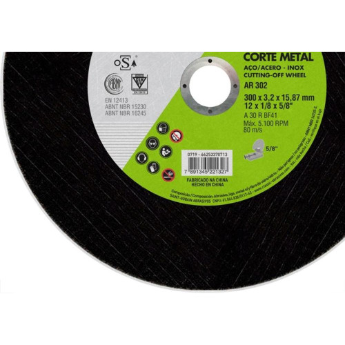 Discode Corte Para Ferro Norton 302 Classic 12X1/8X5/8 