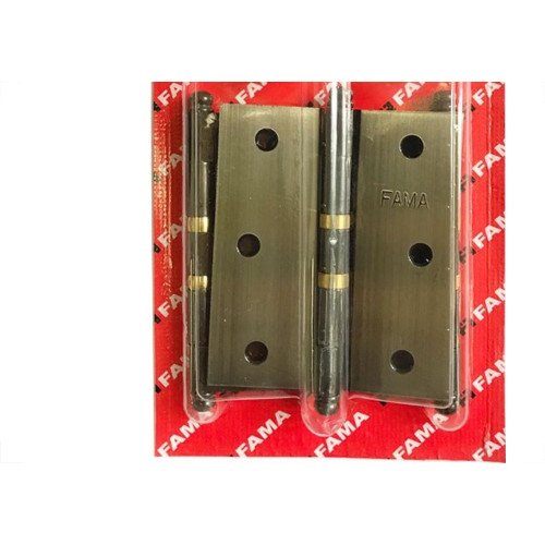 Dobradica Fama 1525 Fox 3.1/2X3 Com Anel Blister 3Pecas 