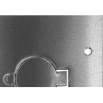 Placa Piso Inox 4X4''Tomada Universal''Com 1 Tampa Unha Pi44Tu