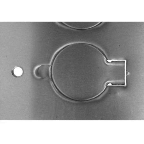 Placa Piso Aluminio 4X4''Tomada Universal''Com 2 Tampa Unha Pa442U