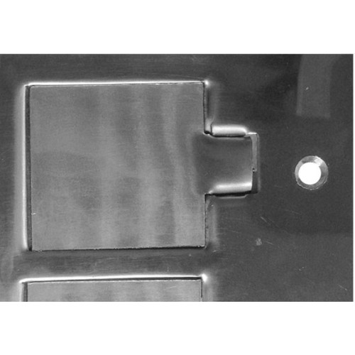 Placa Piso Aluminio 4X2 Unha 1 Telebras Pa42Tb