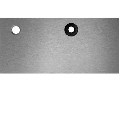 Placa Piso Aluminio 4X2 Com Furo Pa42F
