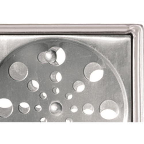 Grelha Inox Overtime Caixilho Quadrada 10Cm Fechamento 200011