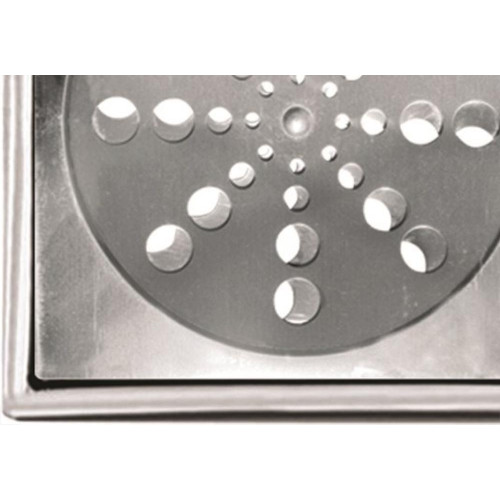 Grelha Inox Overtime Caixilho Quadrada 15Cm Fechamento 200012