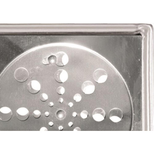 Grelha Inox Overtime Caixilho Quadrada 15Cm Fechamento 200012