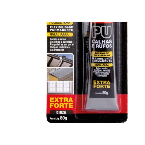 Cola Sela Calha Garin Polidag Pu Cinza 80G Pprc-080