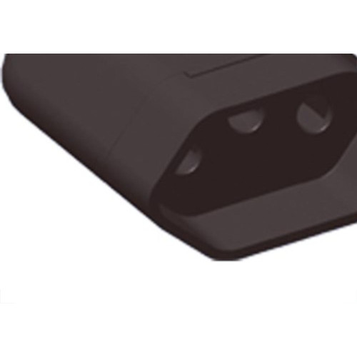 Pino Femea 2 Polos+Terra Ilumi 20A Preto 1423Pct - Kit C/10 