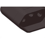 Pino Femea 2 Polos+Terra Ilumi 10A Preto 1432Pct - Kit C/10 