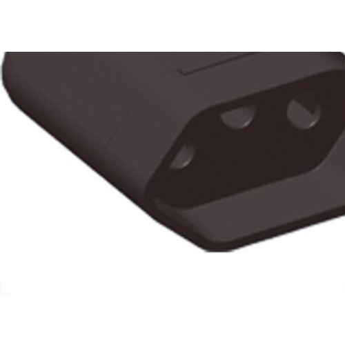 Pino Femea 2 Polos+Terra Ilumi 10A Preto 1432Pct - Kit C/10 