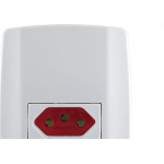 Conjunto Ilumi Slim 4X2 Branco Com Placa (1Tomada 20A Vermelha) 80152