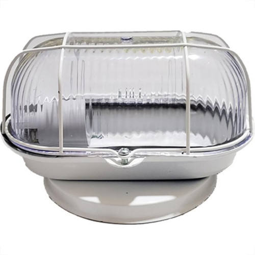 Luminaria Tartaruga Chapa Elite Branca Com Acrilico 1266