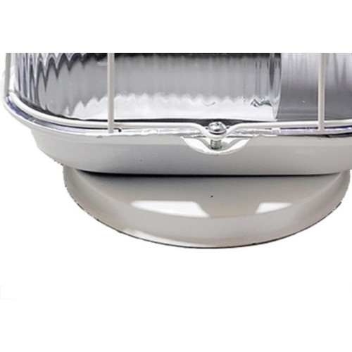 Luminaria Tartaruga Chapa Elite Branca Com Acrilico 1266