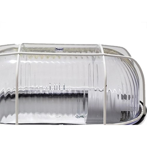Luminaria Tartaruga Chapa Elite Branca Com Acrilico 1266