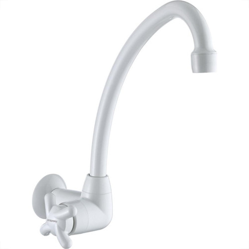 Torneira Abs Bica Movel Parede Lorenzetti 1/4V 1168 F34 Branca 