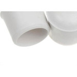Ponteira Cadeira Forsan Borracha Branca  1/4'' 20Pecas 0049B