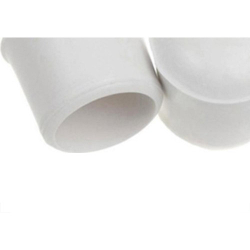 Ponteira Cadeira Forsan Borracha Branca  7/8'' 20Pecas 0054B