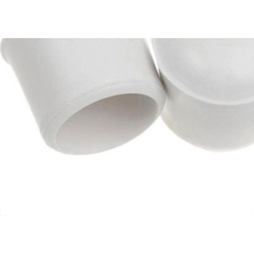 Ponteira Cadeira Forsan Borracha Branca   1.1/4'' 20Pecas 0056B